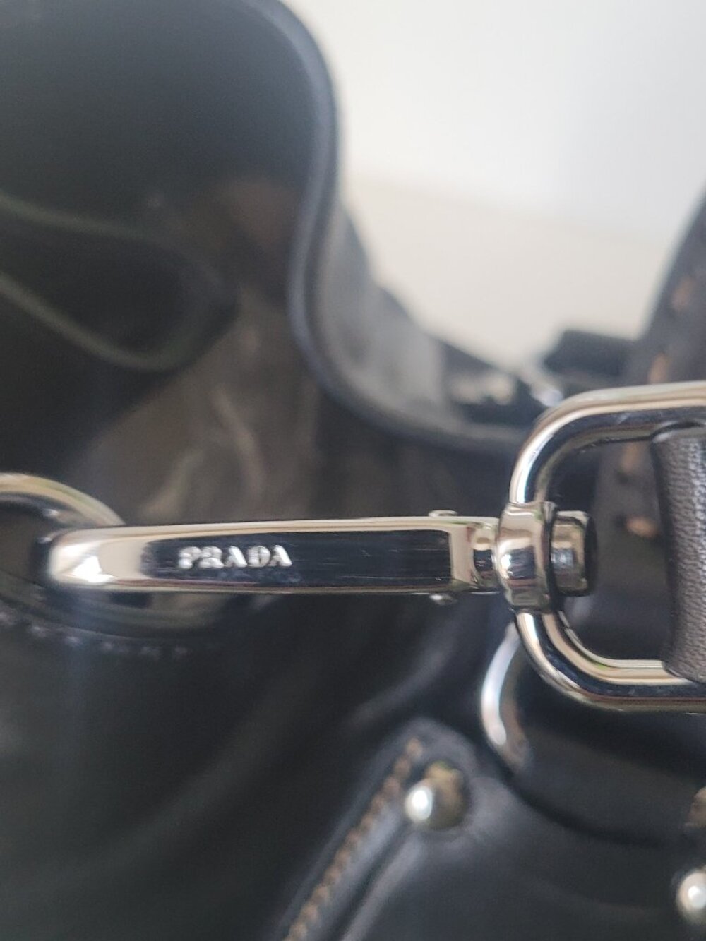 PRADA Soft Calf Leather Black  Crossbody Bag - Picture 9 of 15